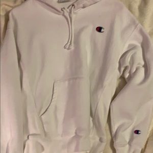 Champion white hoodie medium